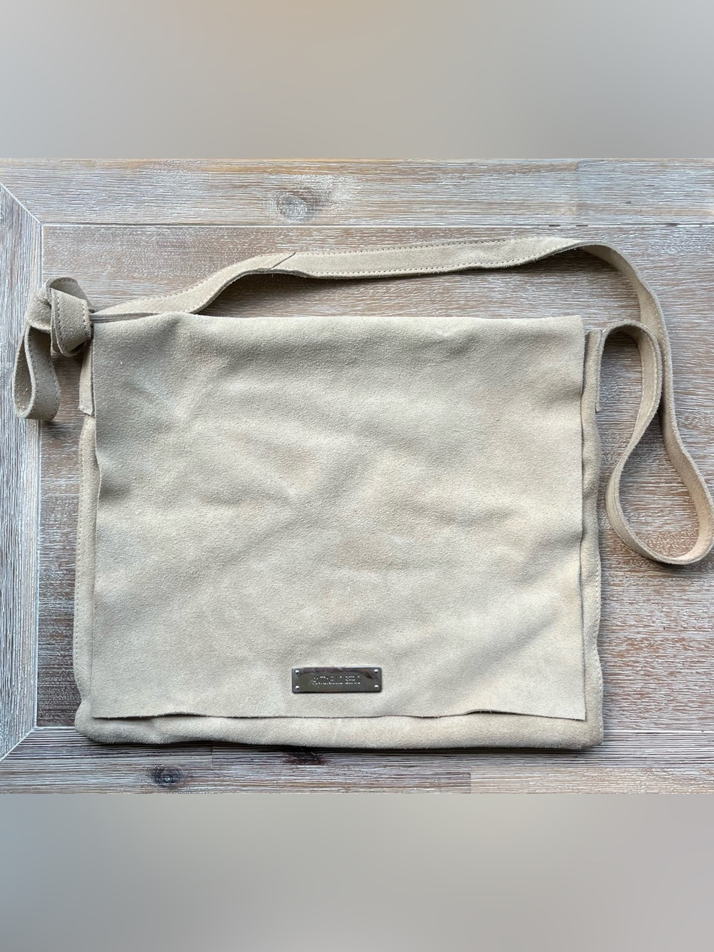 Genuine Suede Crossbody Handbag Purse